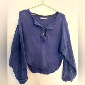 We The Free, Free People Melodi Henley, Navy Blue, size small
